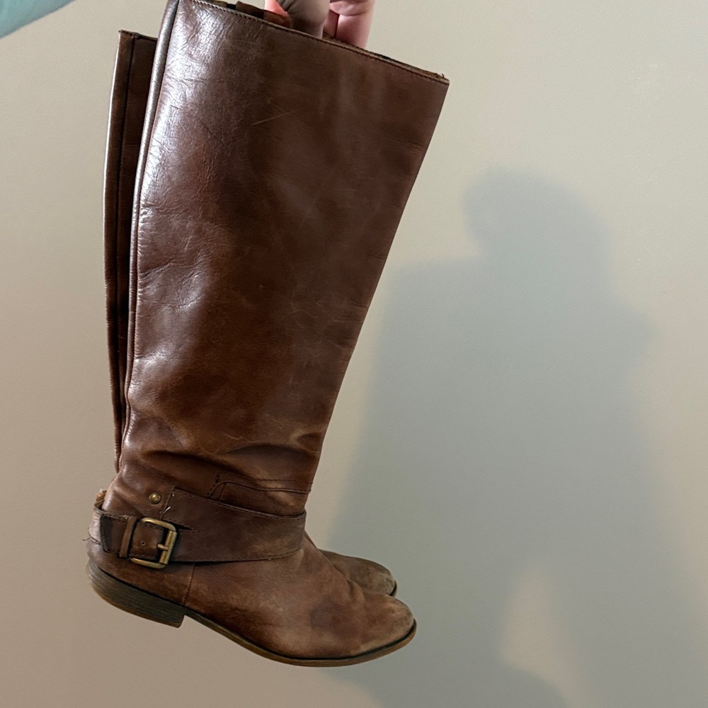 Nine West Brown Leather Boots